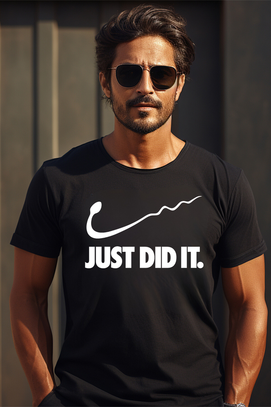 Just Did It - Funny Unisex Heavy Cotton Tee